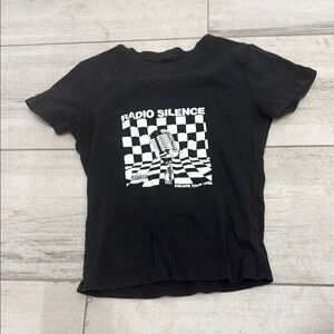 Black Graphic Kids T-Shirt